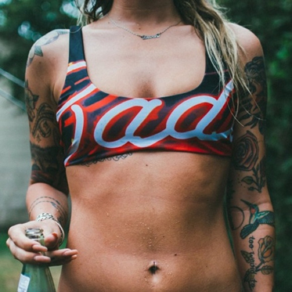 Badwood Neon Bikini Top